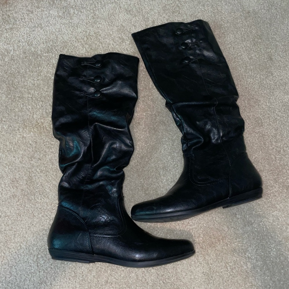 Black Leather Boots